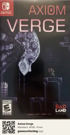 Axiom Verge Nintendo Switch, NTSC box front