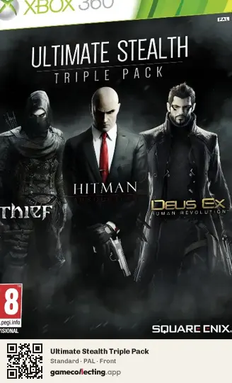 Ultimate Stealth Triple Pack Xbox 360, PAL box front