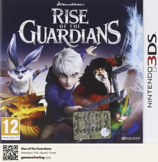 Rise of the Guardians Nintendo 3DS, Spain box front