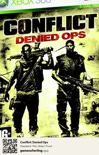 Conflict: Denied Ops Xbox 360, Italy box front