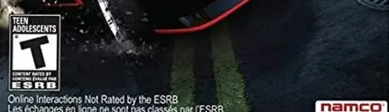 Ridge Racer Unbounded, the ESRB box on its front