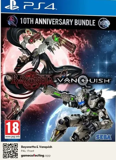 Bayonetta & Vanquish PlayStation 4, PAL box front
