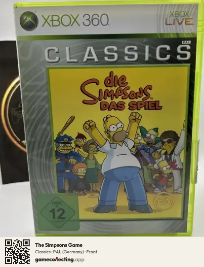 The Simpsons Game Xbox 360, Germany box front