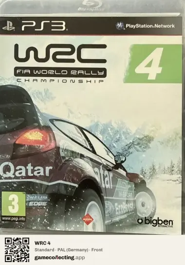 WRC 4 PlayStation 3, Germany box front