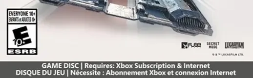 Star Wars: Galactic Racer, the ESRB box on its front
