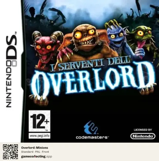 Overlord: Minions Nintendo DS, PAL box front