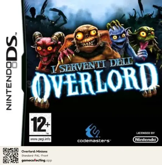 Overlord: Minions Nintendo DS, PAL box front