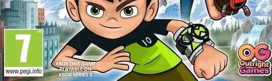 Ben 10: Power Trip, the PEGI square on its front