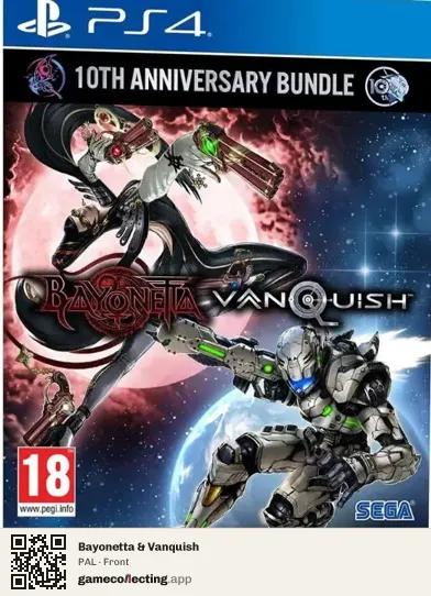 Bayonetta & Vanquish PlayStation 4, PAL box front