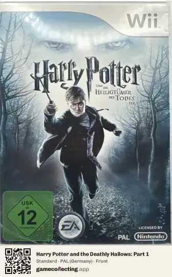 Harry Potter and the Deathly Hallows: Part 1 Nintendo Wii, Germany box front
