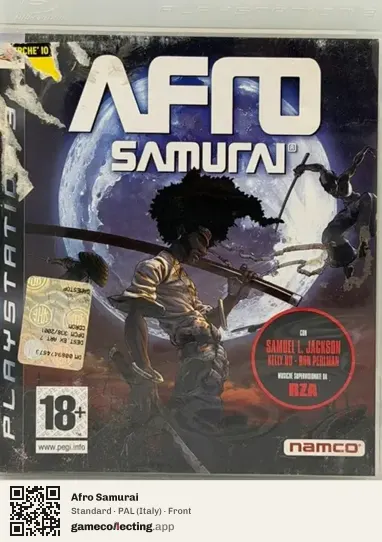 Afro Samurai PlayStation 3, Italy box front