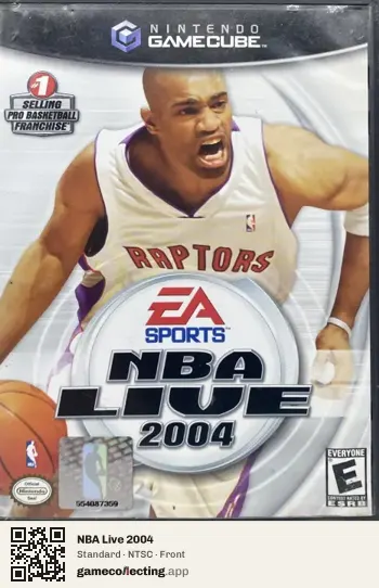 NBA Live 2004 Nintendo GameCube, NTSC box front
