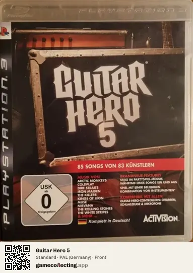 Guitar Hero 5 PlayStation 3, Germany box front