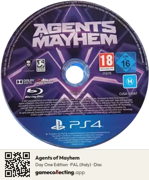 Agents of Mayhem PlayStation 4, PAL disc