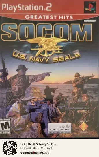 SOCOM: U.S. Navy SEALs PlayStation 2, NTSC box front