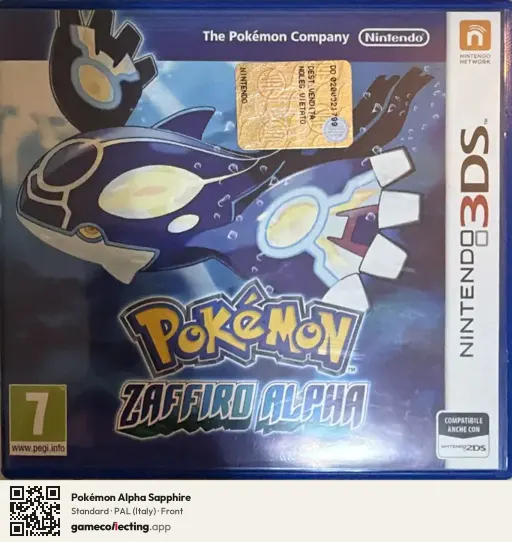 Pokémon Alpha Sapphire Nintendo 3DS, Italy box front