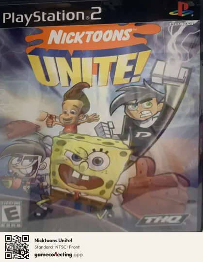 Nicktoons Unite! PlayStation 2, NTSC box front