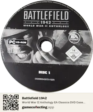 Battlefield 1942 Computer, PAL disc