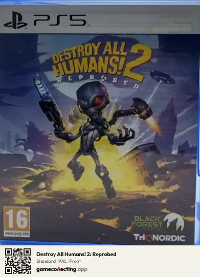 Destroy All Humans! 2: Reprobed PlayStation 5, PAL box front