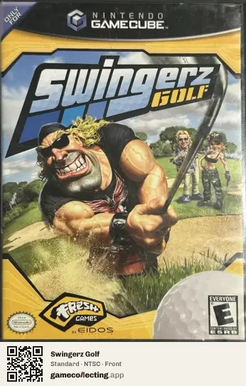 Swingerz Golf Nintendo GameCube, NTSC box front