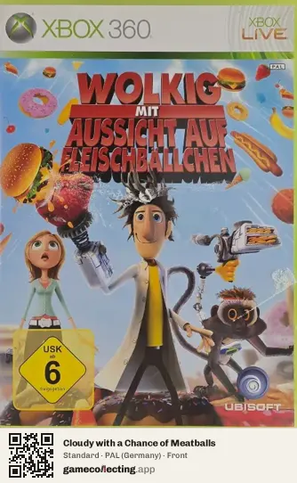 Cloudy with a Chance of Meatballs Xbox 360, Germany box front