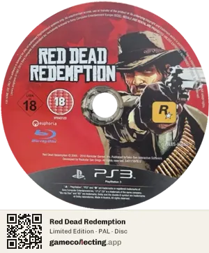 Red Dead Redemption PlayStation 3, PAL disc