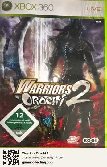 Warriors Orochi 2 Xbox 360, Germany box front