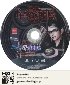 Bayonetta PlayStation 3, PAL disc