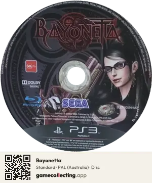 Bayonetta PlayStation 3, PAL disc