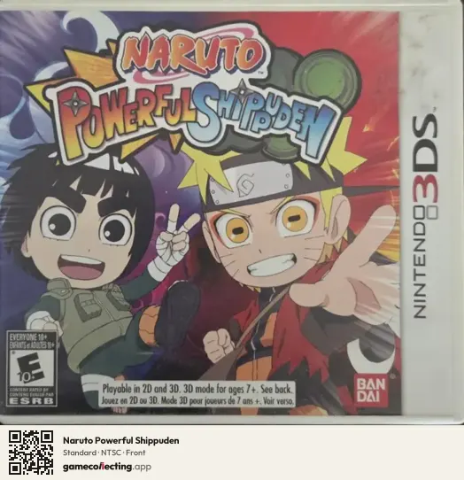 Naruto Powerful Shippuden Nintendo 3DS, NTSC box front