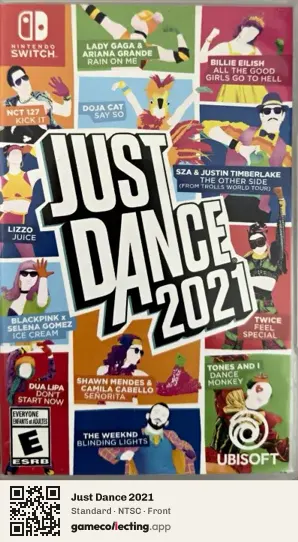 Just Dance 2021 Nintendo Switch, NTSC box front