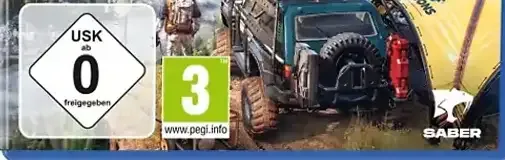 Expeditions: A MudRunner Game, the USK square on its front