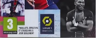 FIFA 21, the PEGI square on its front