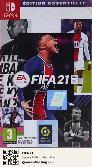 FIFA 21 Nintendo Switch, PAL box front