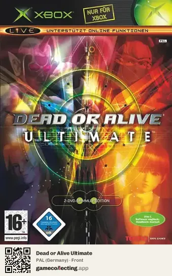 Dead or Alive Ultimate Xbox, Germany box front