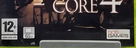 Armored Core 4, the PEGI square on its front