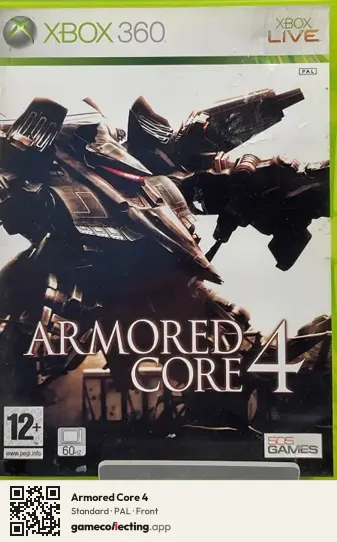 Armored Core 4 Xbox 360, PAL box front