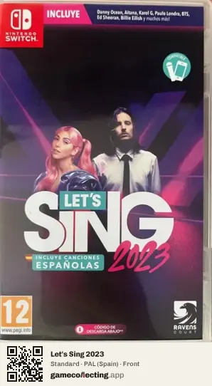 Let's Sing 2023 Nintendo Switch, Spain box front