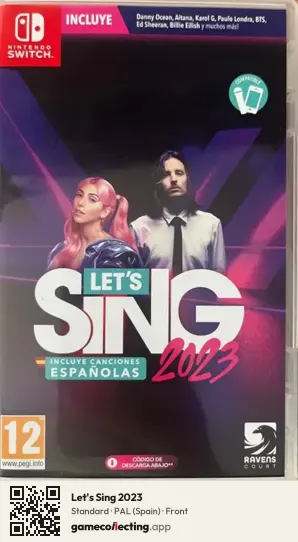 Let's Sing 2023 Nintendo Switch, Spain box front