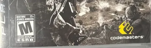 Operation Flashpoint: Dragon Rising, the ESRB box on its front