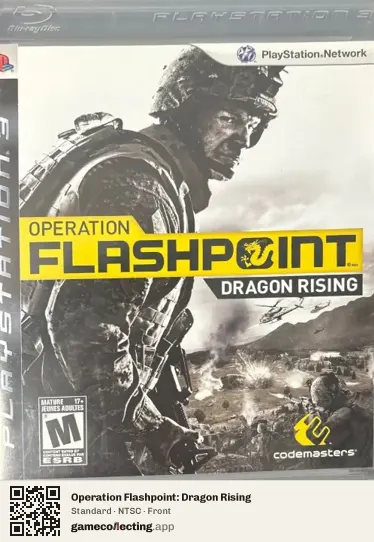 Operation Flashpoint: Dragon Rising PlayStation 3, NTSC box front