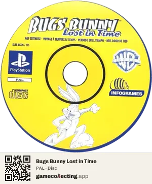 Bugs Bunny Lost in Time PlayStation, PAL disc