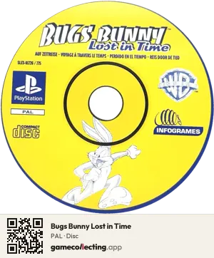 Bugs Bunny Lost in Time PlayStation, PAL disc