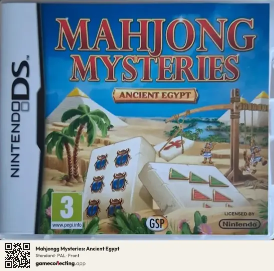 Mahjongg Mysteries: Ancient Egypt Nintendo DS, PAL box front