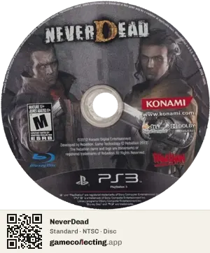 NeverDead PlayStation 3, NTSC disc