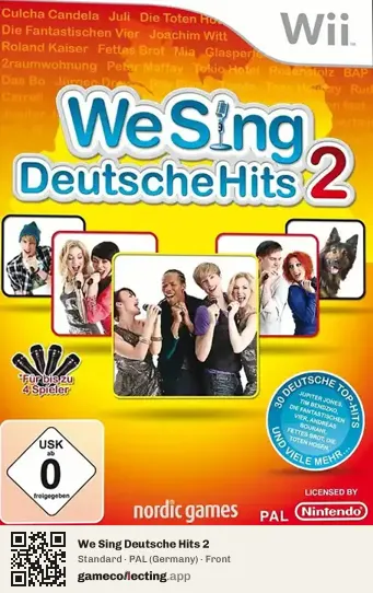 We Sing Deutsche Hits 2 Nintendo Wii, Germany box front