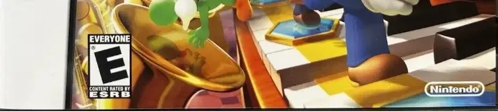 Mario Party DS, the ESRB box on its front
