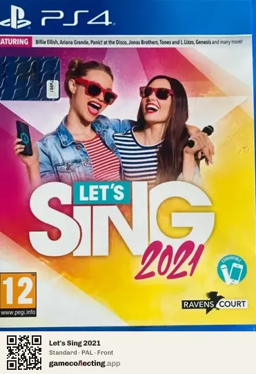 Let's Sing 2021 PlayStation 4, PAL box front