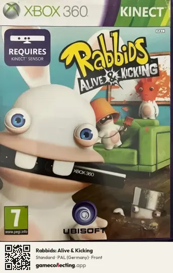 Rabbids: Alive & Kicking Xbox 360, Germany box front