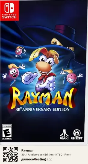 Rayman Nintendo Switch, NTSC box front